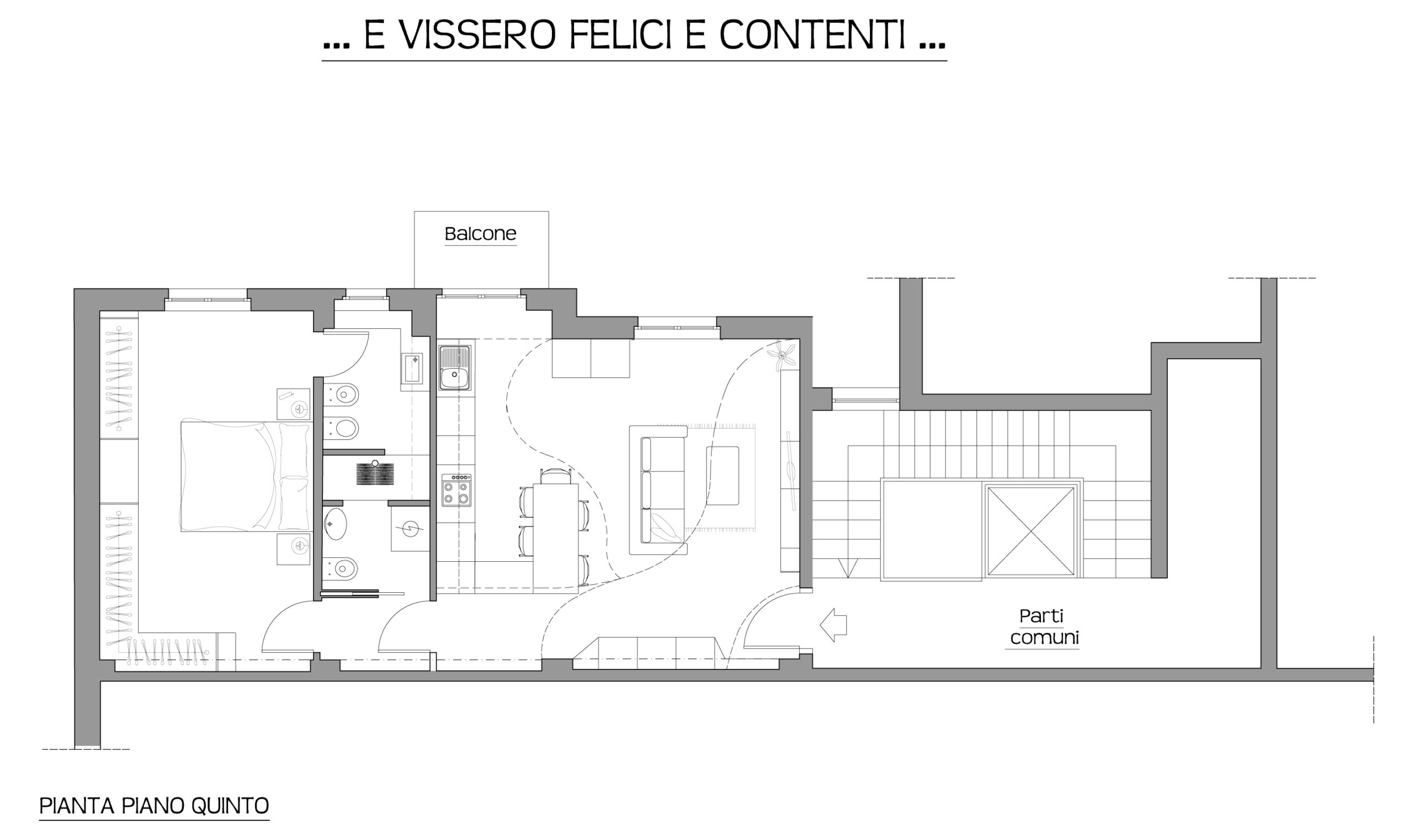 Una coppia, un bilocale e un solo bagno ma la mattina gli stessi orari.